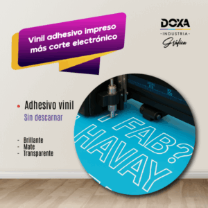 Vinil adhesivo impreso más corte electrónico