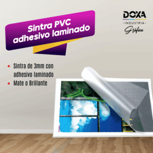 Sintra PVC adhesivo laminado