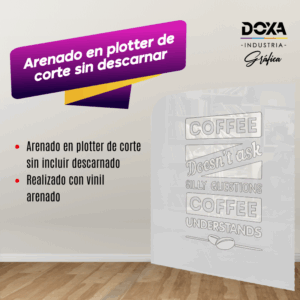 Arenado de Plotter de Corte sin Descarnar