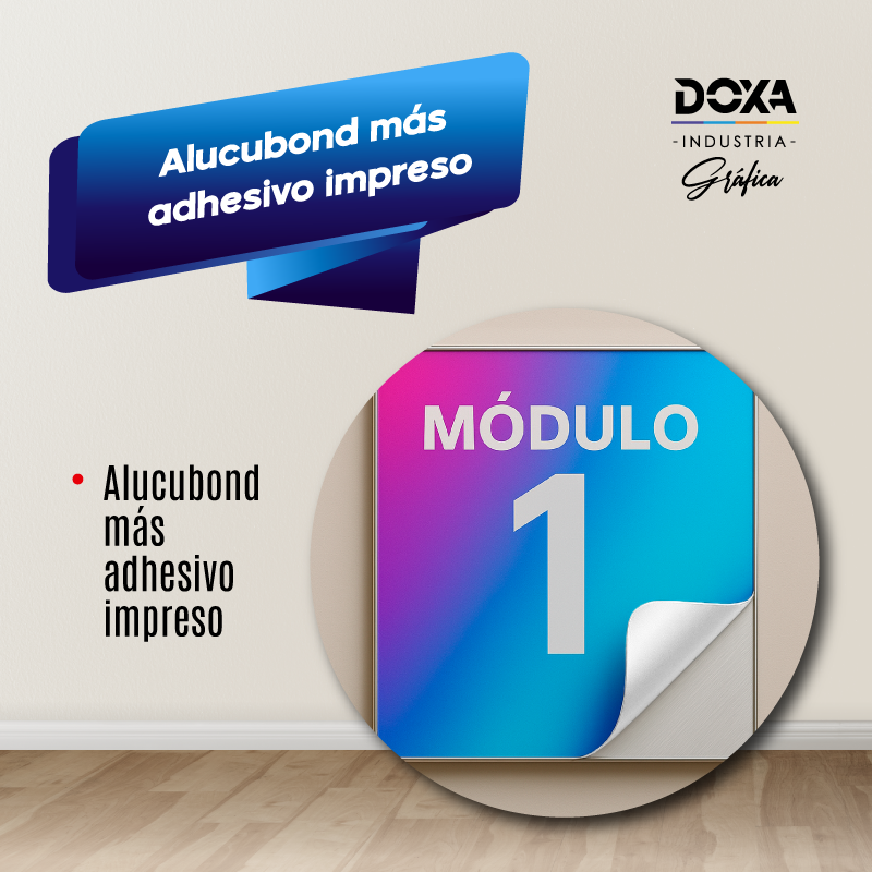 Alucubond más adhesivo impreso