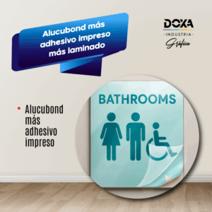 Alucubond más adhesivo impreso más laminado