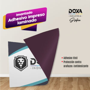 Imantado más adhesivo impreso laminado