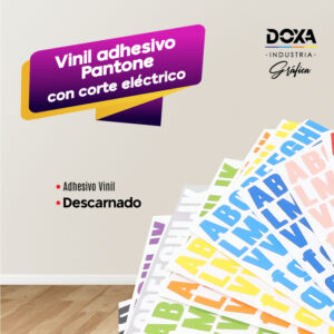 Vinil adhesivo pantone con corte electrónico (descarnado)