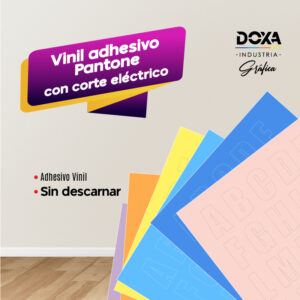 Vinil adhesivo pantone con corte electrónico (sin descarnar)