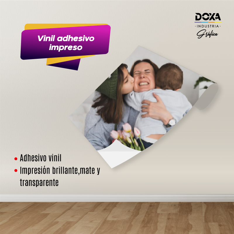 Vinil adhesivo impreso