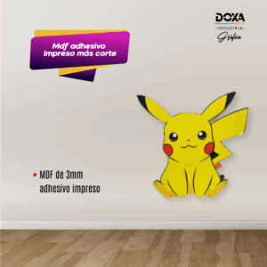 MDF adhesivo impreso más corte láser