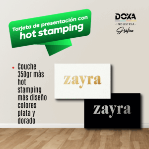 Tarjeta de presentación hot stamping