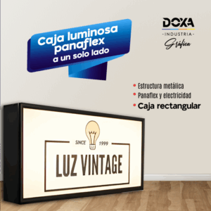 Caja luminosa panaflex a un solo lado