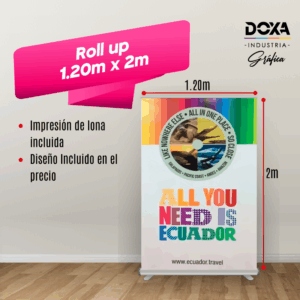 Roll up 1,20m x 2m