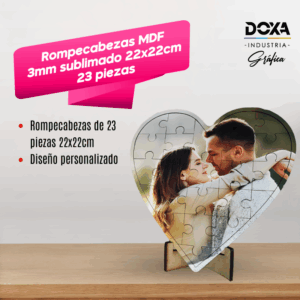 Rompecabezas MDF 3mm sublimado