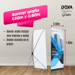 Banner araña 1,60m x 0,60m