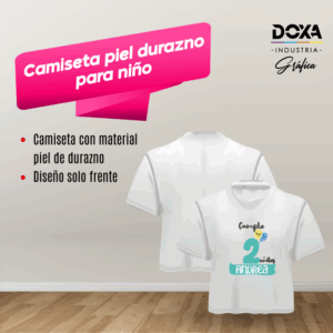 Camisetas piel durazno