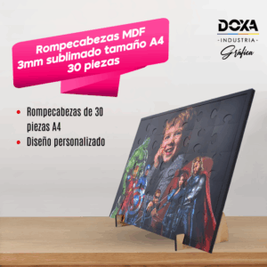 Rompecabezas MDF 3mm sublimado