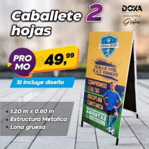 Caballete 2 hojas